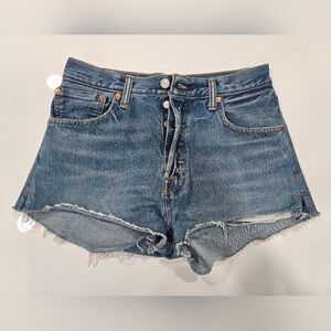Re/Done By Levis  Blue Jean Shorts 25